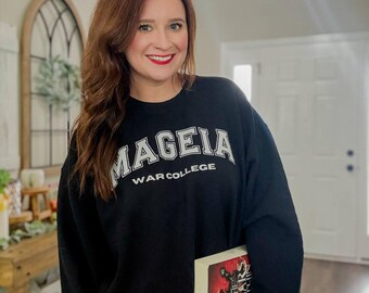 Mageia War College Crewneck , Ang T. Dalton Book Merch, Romantasy Varsity Sweatshirt, The Scars Within, Fantasy War College Apparel, Unisex