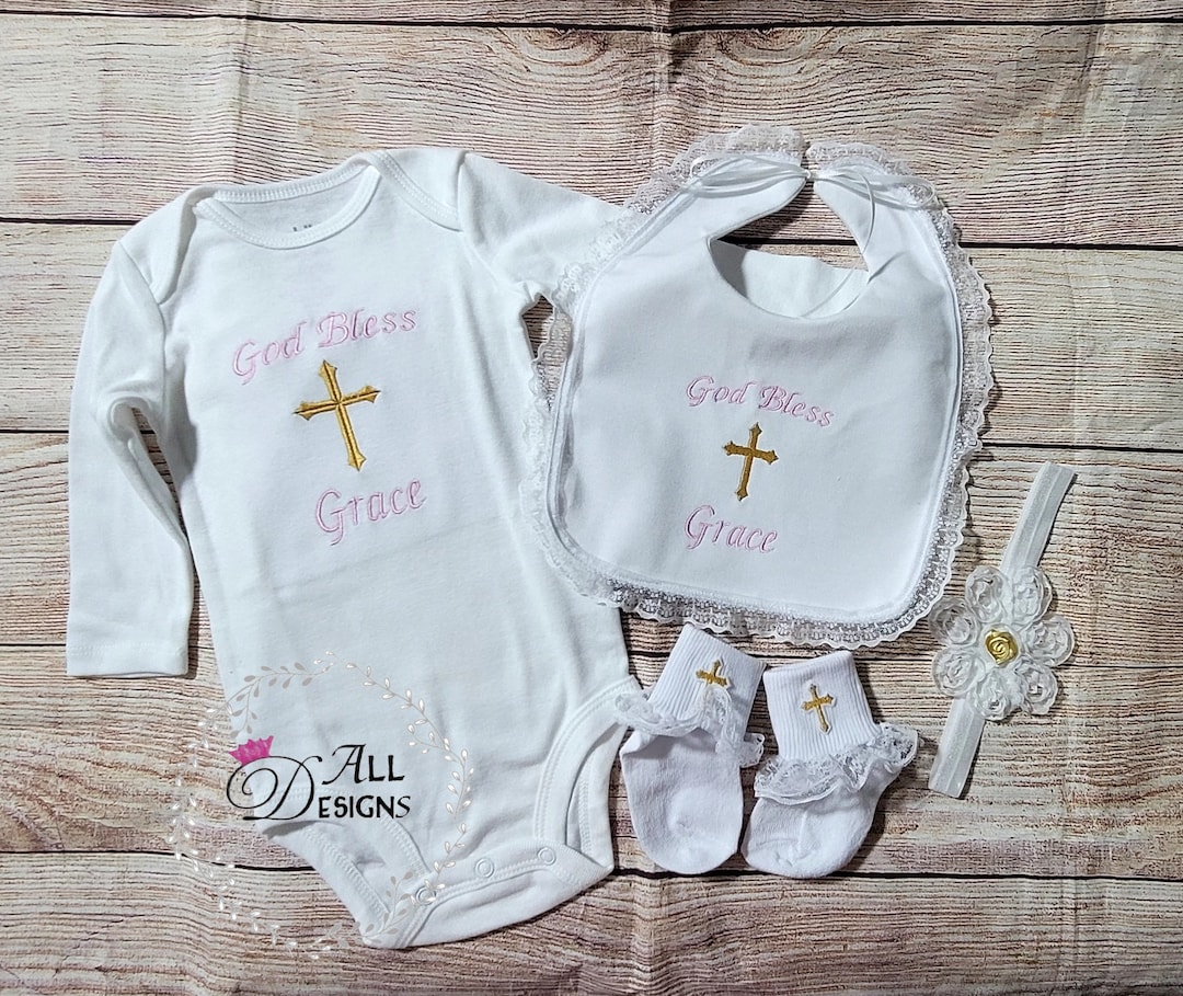 Girl Baptism Outfit, Baby Girl Christening Outfit, Baby Girl First