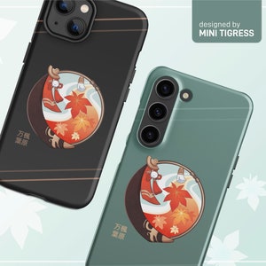 Scarlet Leaves Pursue Wild Waves - Kazuha iPhone / Samsung Phone Case