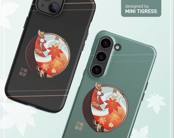 Scarlet Leaves Pursue Wild Waves - Kazuha iPhone / Samsung Phone Case