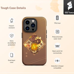 Vago Mundo Zhongli Phone case Gold Tough Case