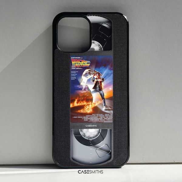 Back to the Future VHS Cassette Tape Classic Movie Poster Phone Case  iPhone case for iPhone 14 Pro, Pro Max, 13, 12, 11, XR, SE, 8+, 7, 6
