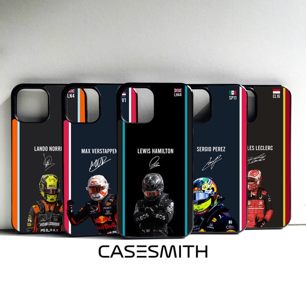 Coque de portable F1 Formula 1 Racing Cars Prix Coque pour iPhone 14 Pro, Pro Max, 13, 12, 11, XR, SE, 8+, 7, 6