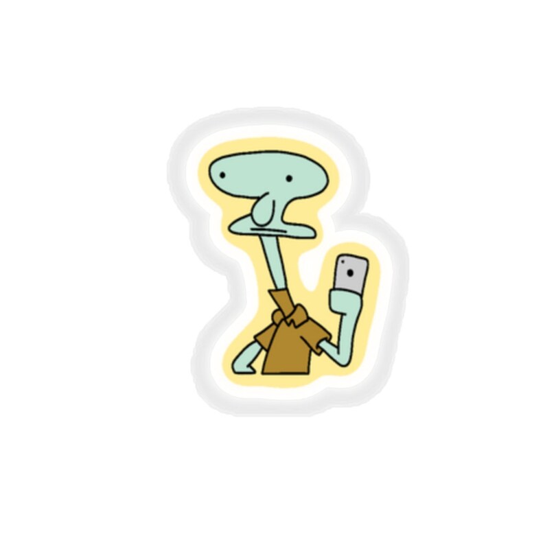 Squidward Selfie Etsy