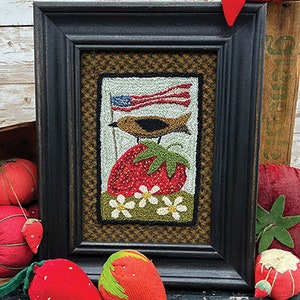 Threads That Bind #722 Strawberry Hill Punchneedle Pattern