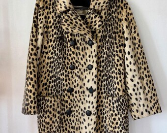 Vintage Safari La France Leopard Coat