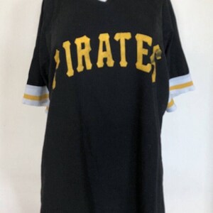 MLB Pittsburgh Pirates Girls' Henley Team Jersey - XS