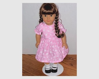 Pinkes Schmetterling Kleid für 18" American Girl Doll