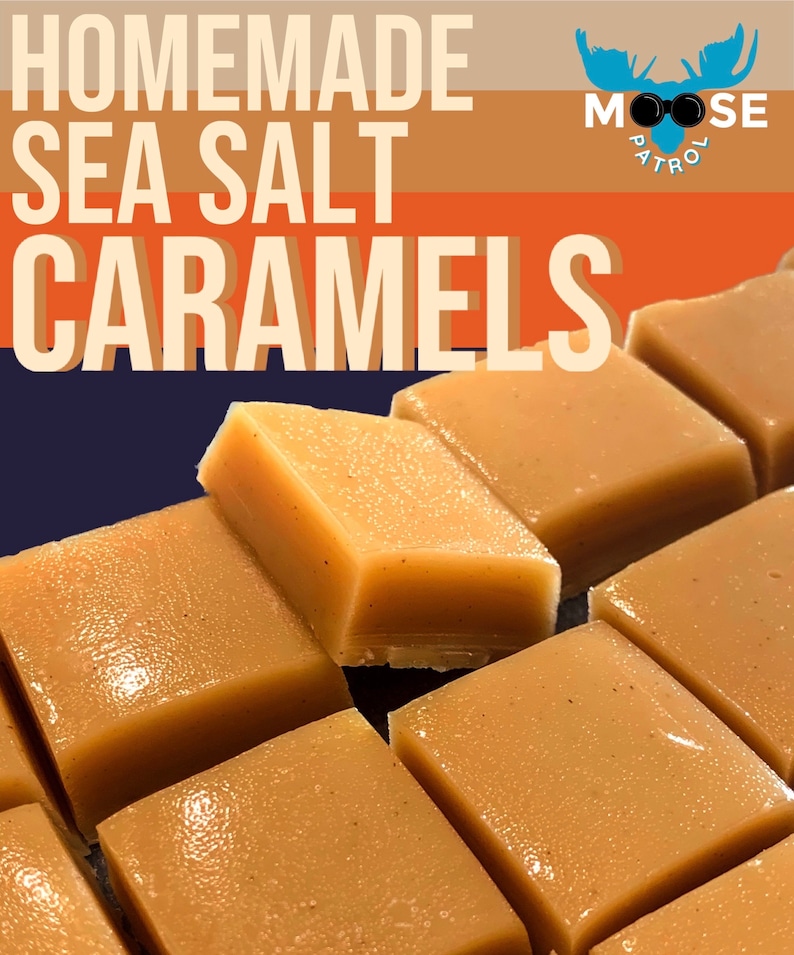Sea Salt Caramels Homemade Family Recipe Soft Caramels Etsy