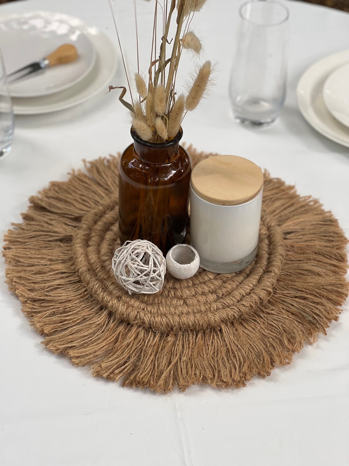Rustic Centerpiece Placemat for Tables Rustic Centerpiece Etsy