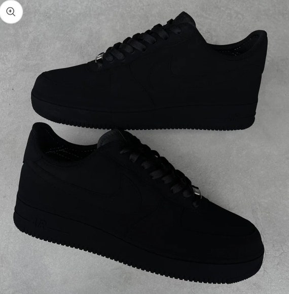 nike air force 1 Shoes Empty Black Box And tissue Paper UK 8
