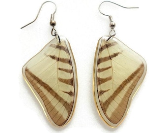 Boho butterfly wing earrings: handcrafted drop earrings from mexico
