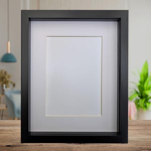 8x10 schwarzer 3D-Box-Fotorahmen: Schattenbildanzeige