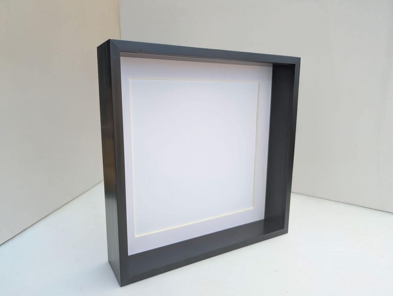 10x10 Black 3d Deep Box Photo Frame: Shadow Box Display - Etsy