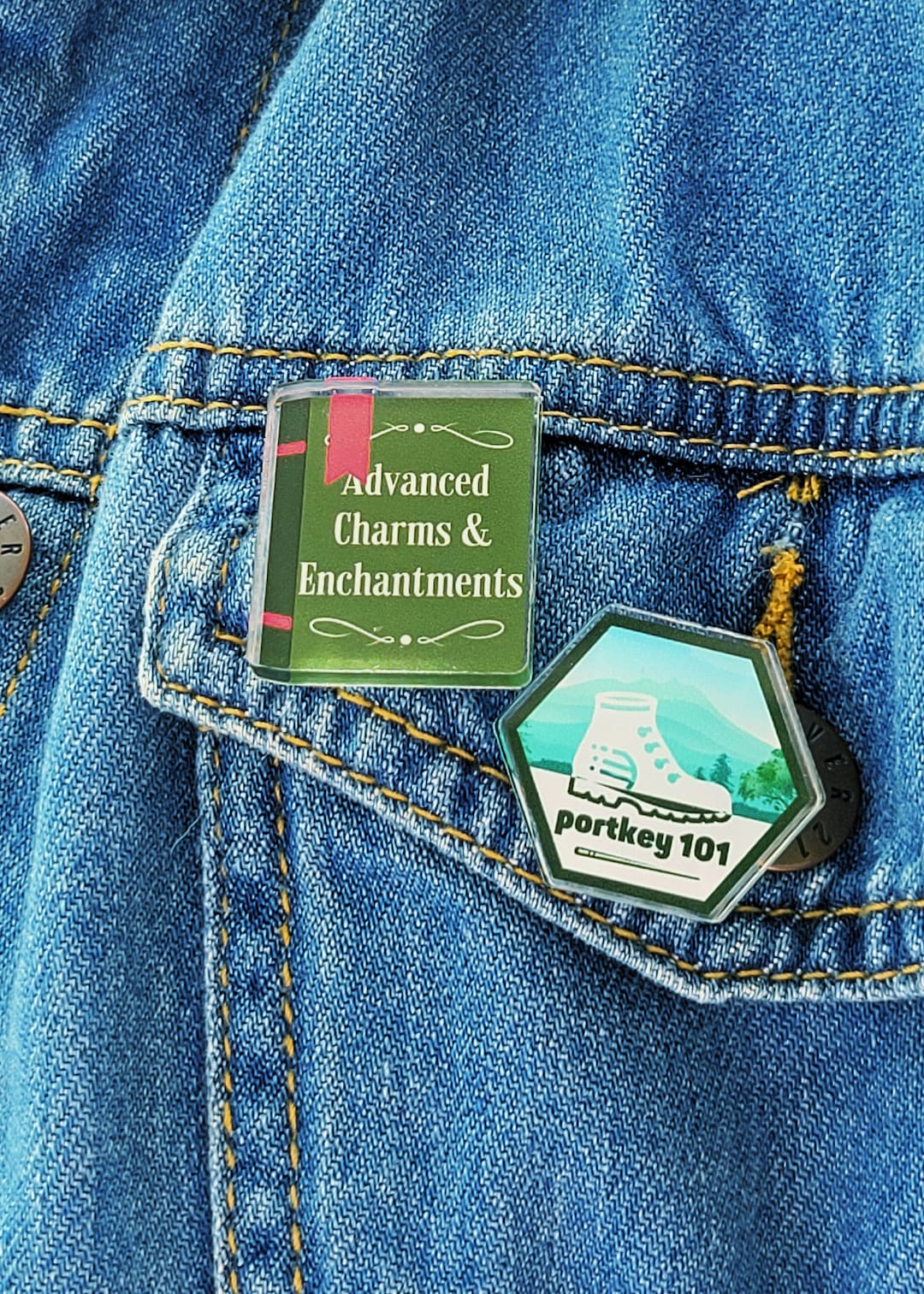 Harry Potter Inspired Pin Set: Portkey 101 and Advanced Charms and ...