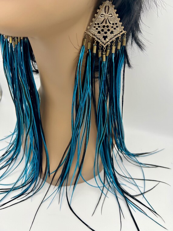 Feather earrings - image 2
