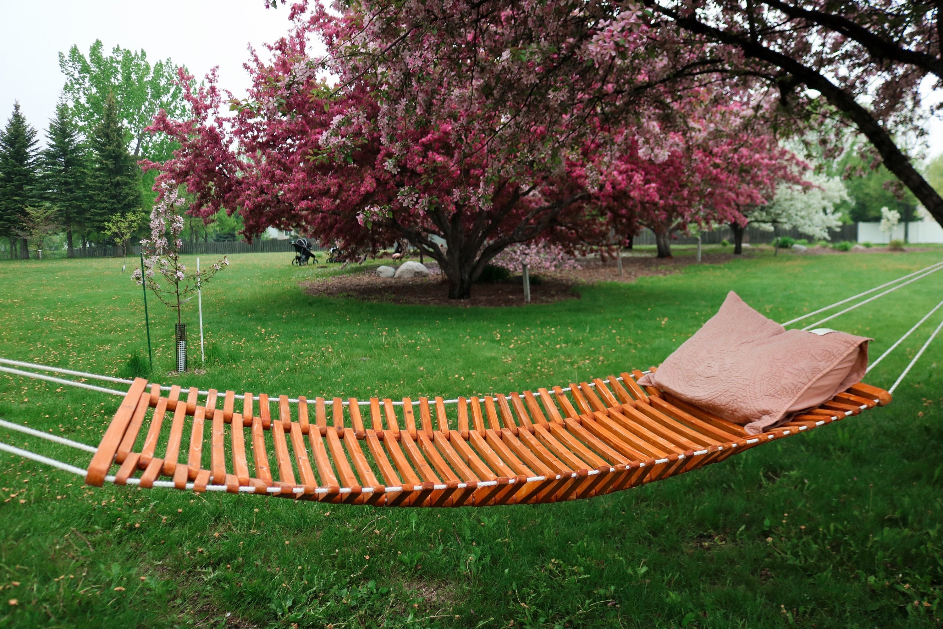 Wooden garden hammocks hotsell