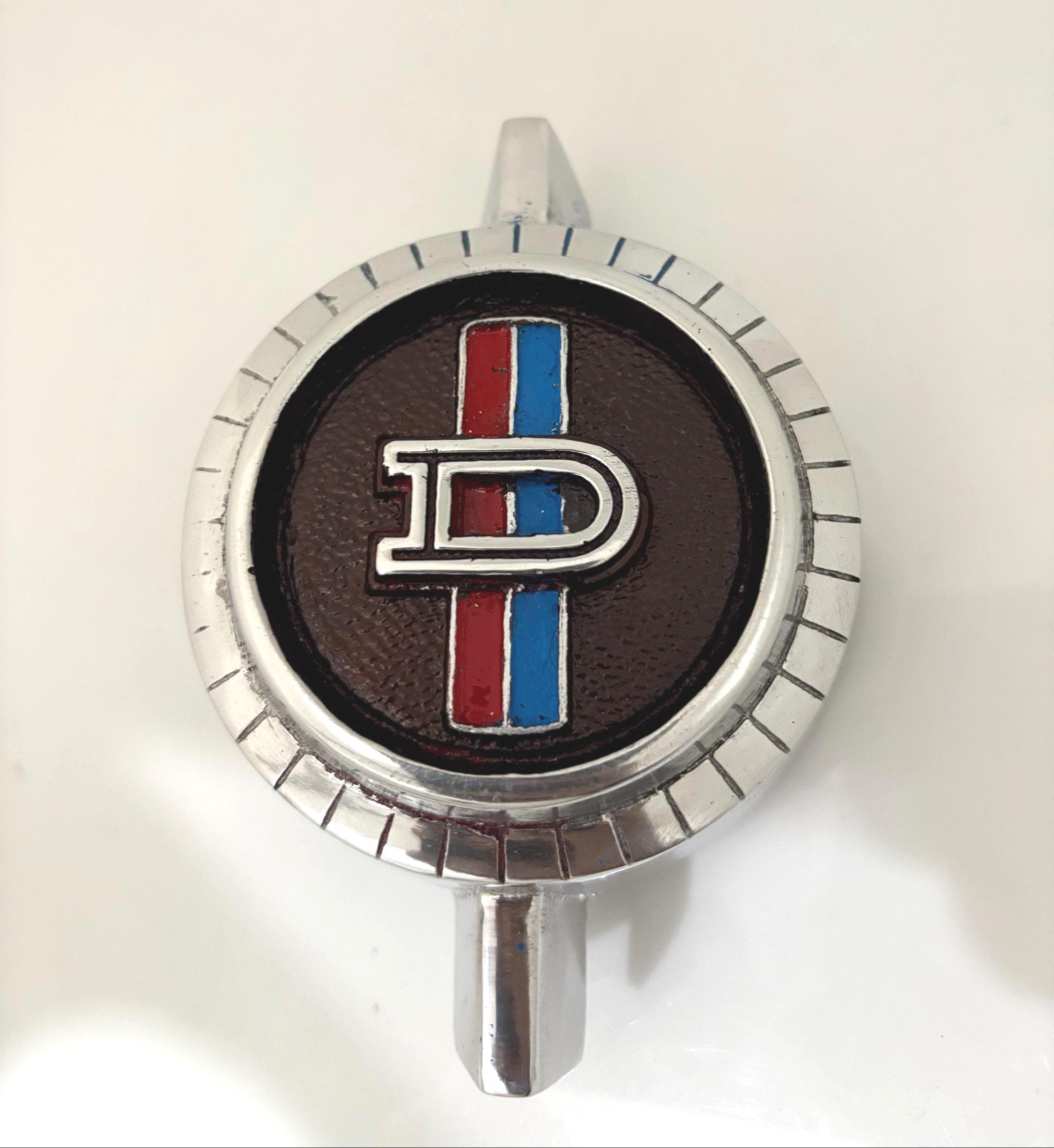 Datsun 1200 Front Grille Logo Badge Emblem in Metal Handmade Die 