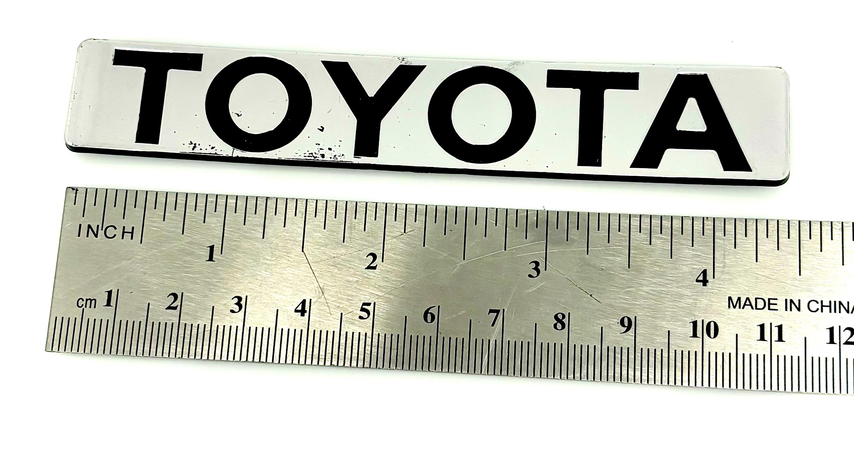 Toyota Corolla SE Saloon Emblem Set of 3 Piece Handmade Die Cast 