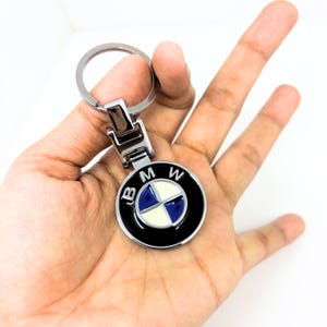 High Quality Double-Sided BMW Keychain – Classic Look Metal Key Ring