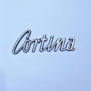 Ford Cortina MK1 Rear Badge Emblem In Metal Handmade Die-Cast