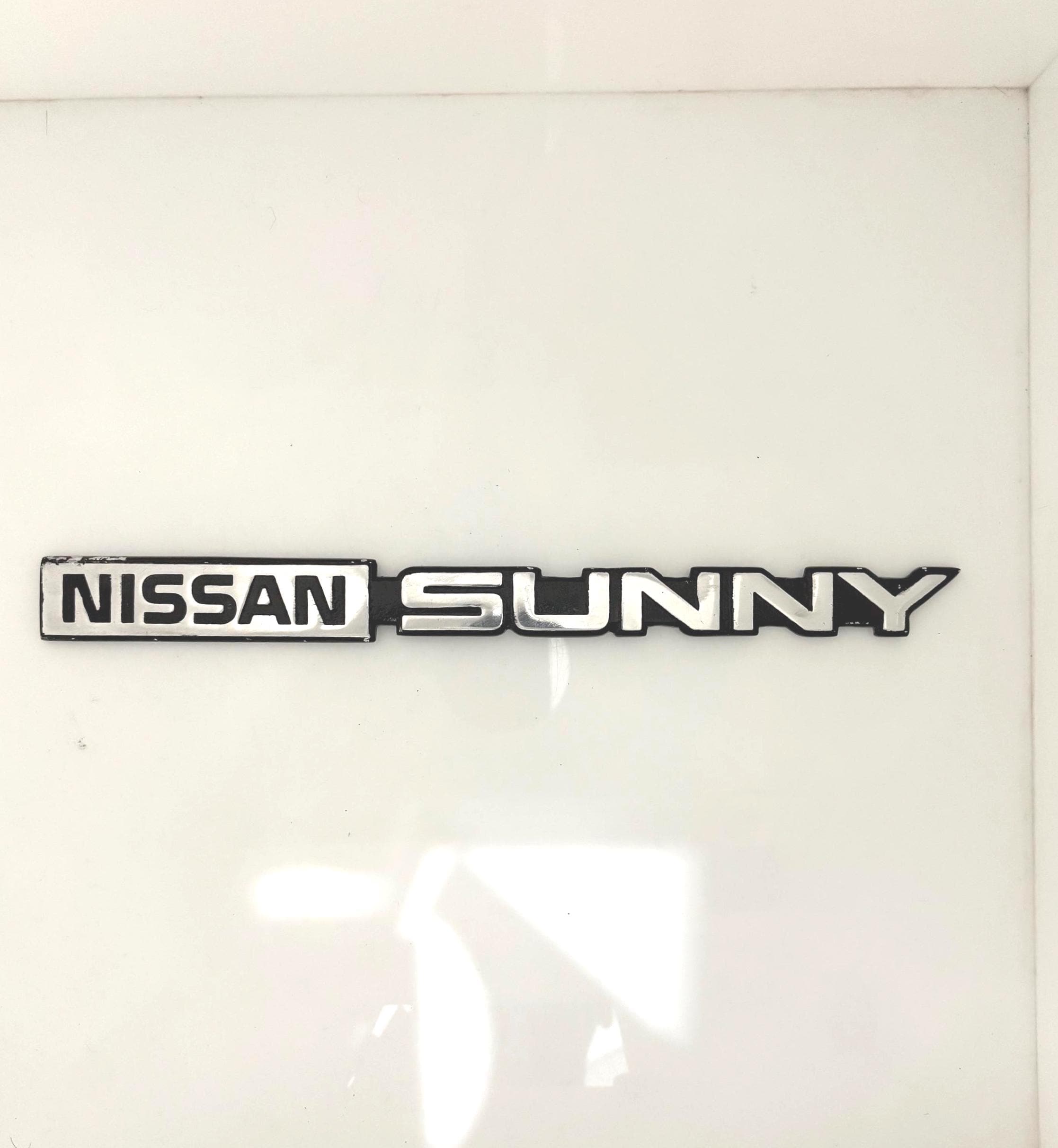 Fit Nissan Sunny B11 Trunk Lid Emblem Badge Rear Emblem Handmade