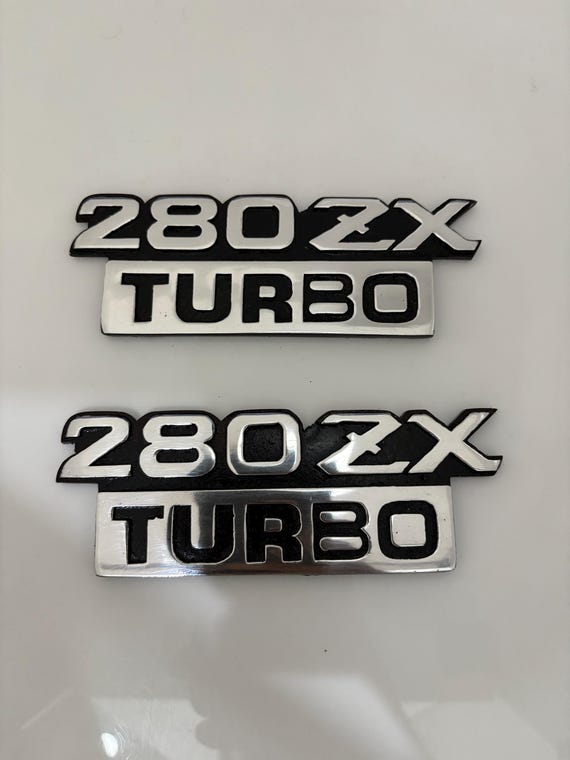 Datsun 280ZX by Nissan Turbo Rear Trunk and Fender Badge