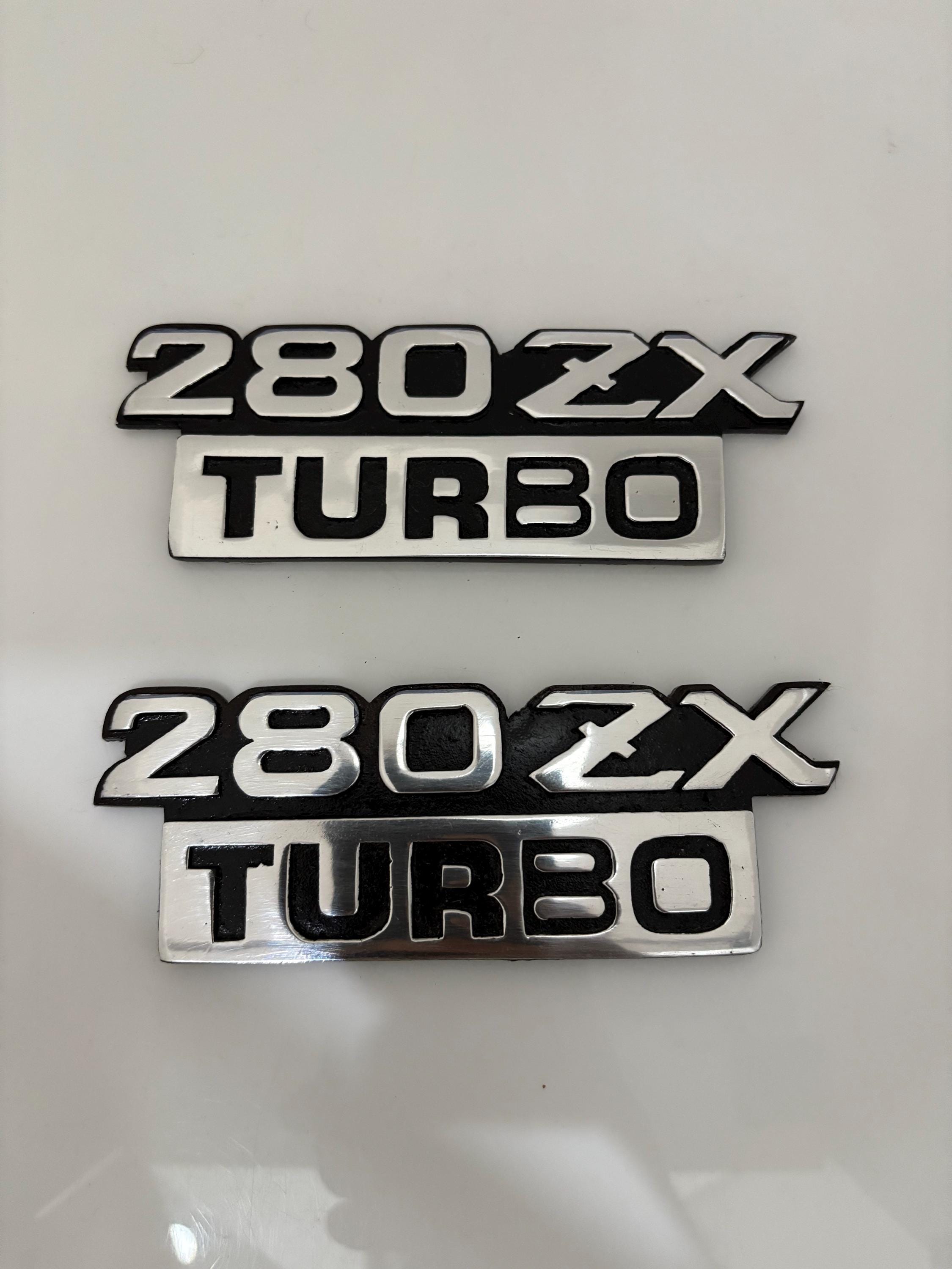 Datsun 280ZX by Nissan Turbo Rear Trunk and Fender Badge