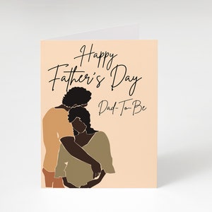 Schwarze Vatertagskarte, druckbare Karte, zukünftiger Vater, afroamerikanische Väter, Dad-To-Be, Black Dads Matter, Black Dad Gift, Afro Dad