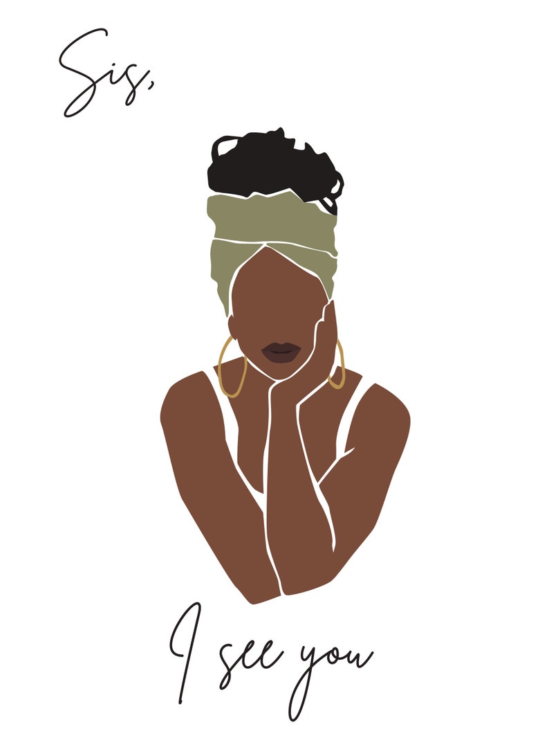 Black Greeting Card, Printable Card, Black Friends, Black Woman, Last ...
