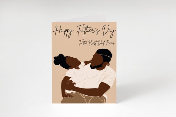 Black Father's Day Card Printable Father's Day Card | Etsy