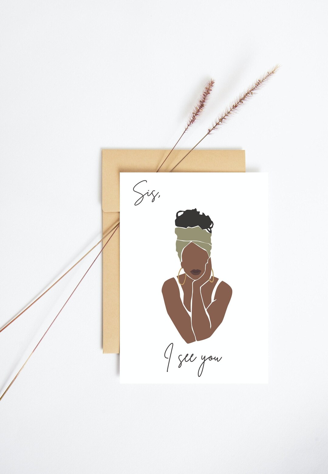 Black Greeting Card, Printable Card, Black Friends, Black Woman, Last ...