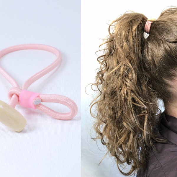 Emio Hair Ties Pink Cord