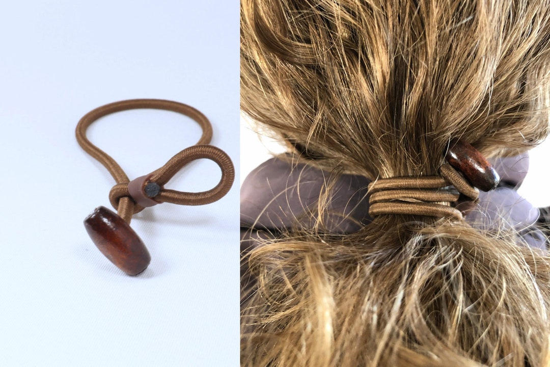 Emio Hair Ties Brown Cord Etsy