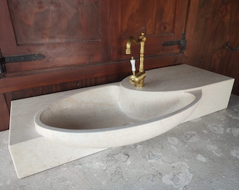 Egyptian Yellow Marble Sink