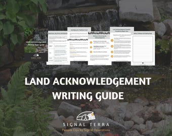 Land Acknowledgement Writing Guide | Educational Resource for Canadian Businesses & Organizations