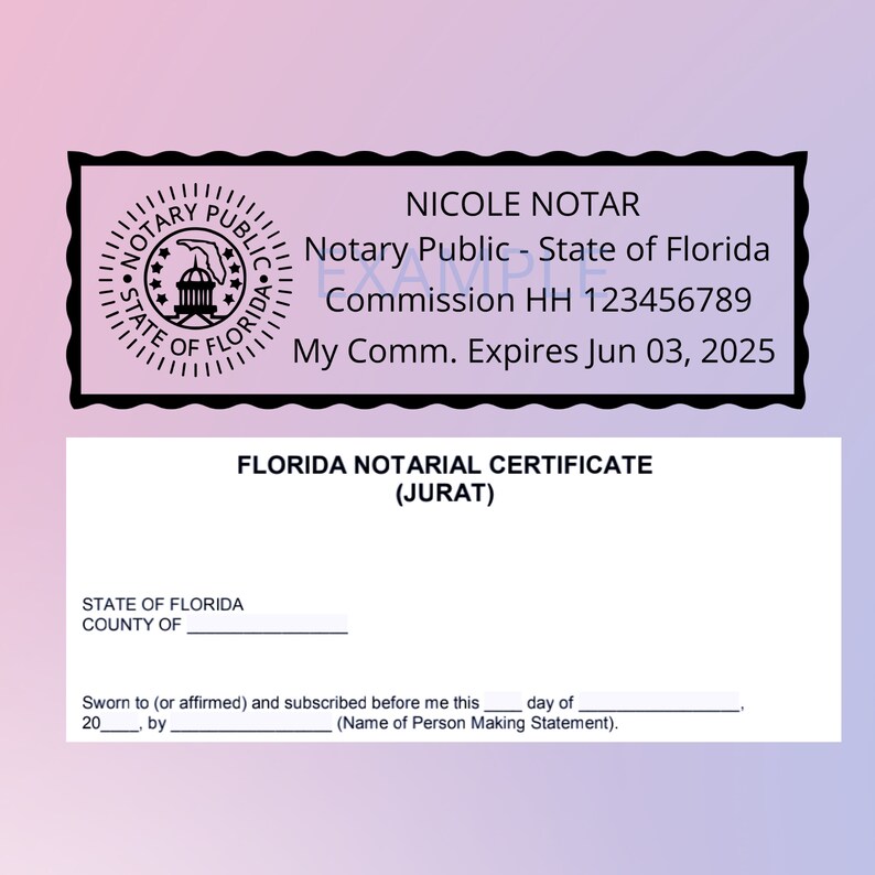 Digital Electronic Notary Seal Stamp and Digital Signature Etsy