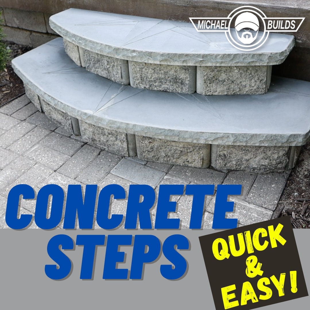 Concrete Step Plans Etsy
