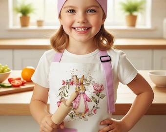 Delantal Infantil De Cocina Con Gorro Ajustable – Set De Chef Para Niñas Y Niños De 3 A 8 Años, Lavable A Máquina