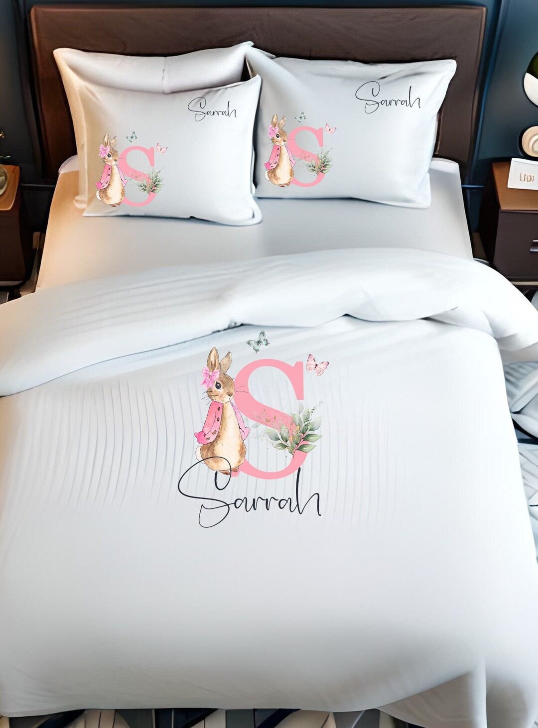 PERSONALISED Kids SINGLE DOUBLE Duvet Cover Set Toddler Etsy