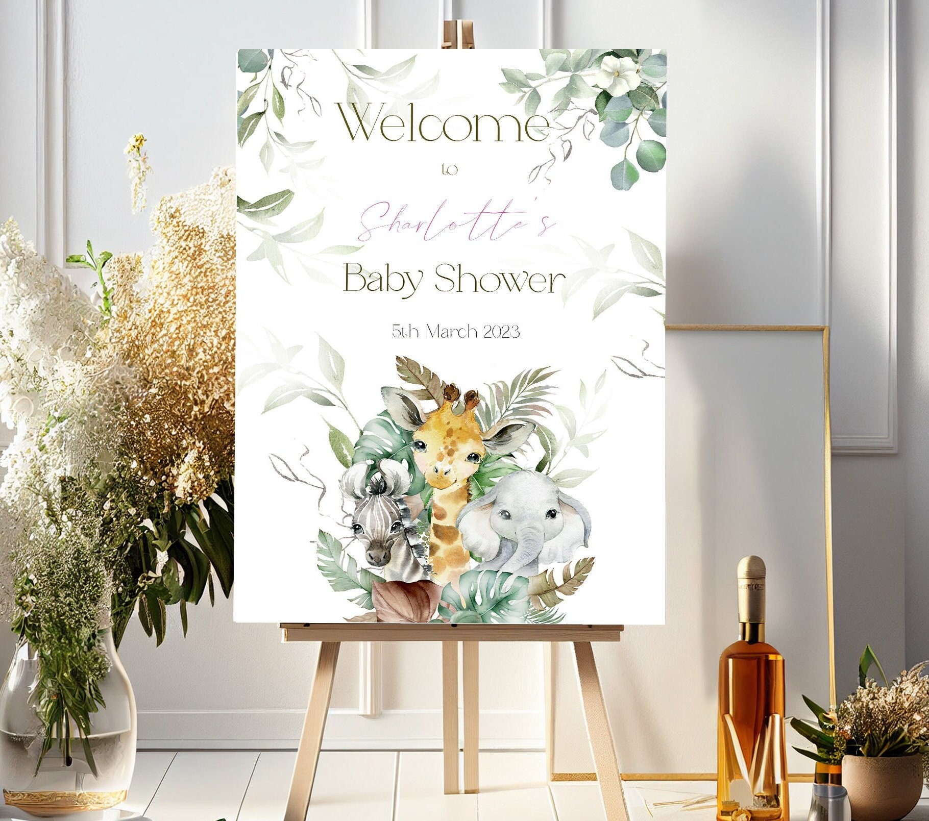 Acrylic Baby Shower Welcome Sign – Rich Design Co