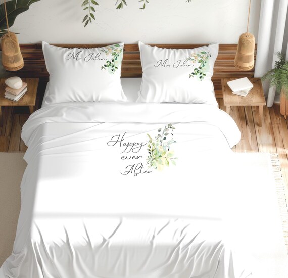 Parure De Lit Personnalisée Photo – Housse Couette + 2 Taies – Tissu Polyester Doux – Tailles Simple, Double, King – Lavable Machine