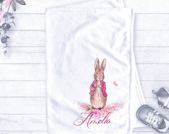 Kleding Unisex kinderkleding Unisex babykleding Pyjamas & Badjassen Personalised Peter Rabbit Baby Blanket/Bib 