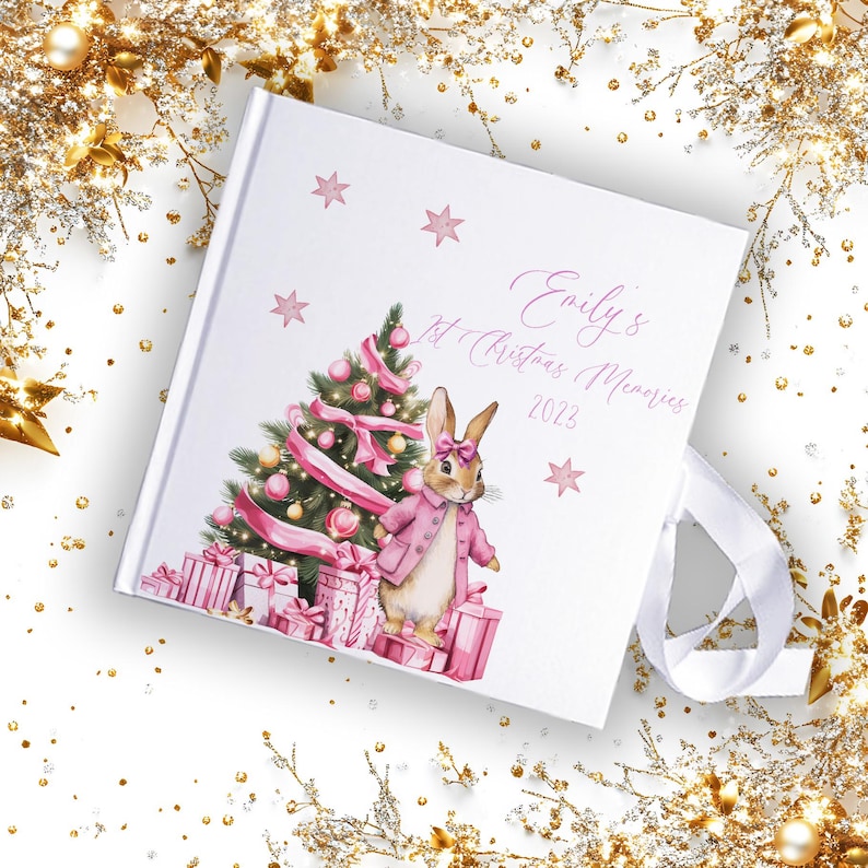 Personalised Christmas Single Duvet Cover Set, Pink Christmas Pillow