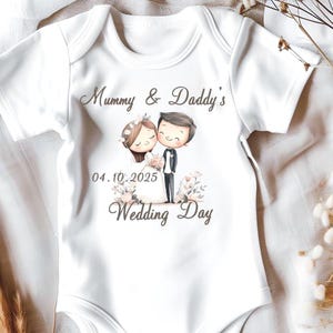 Personalized Baby Romper or Bib: Wedding Proposal Gift, Soft Material