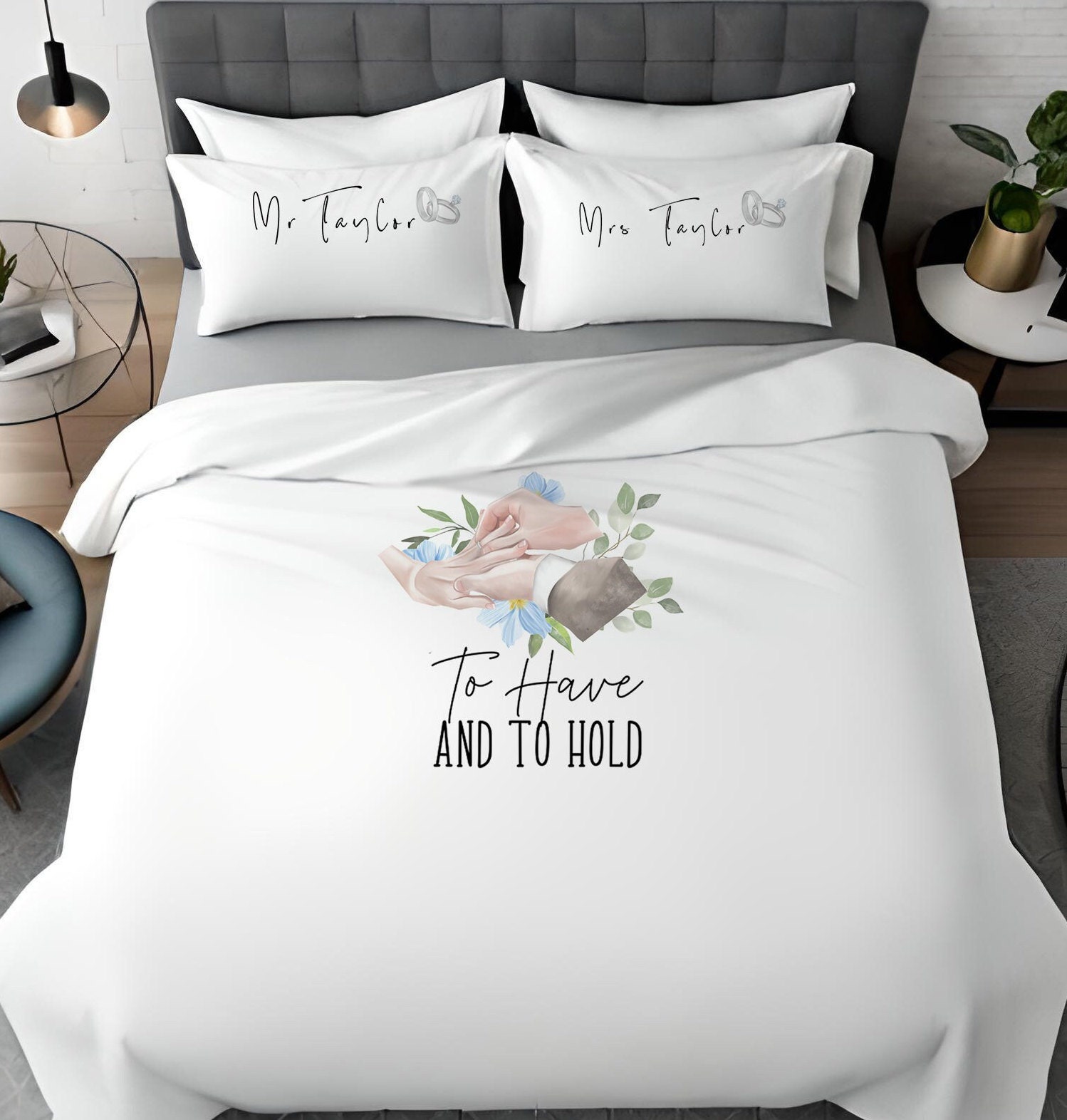 Bridal Bedding Set Etsy UK