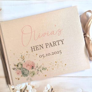 Libro degli ospiti personalizzato per addio al nubilato con copertina rigida, elegante album fotografico per addio al nubilato, album di ritagli di ricordi dal design unico, wedding planner dorato per la sposa