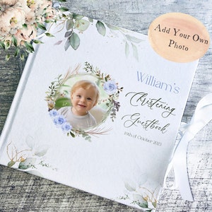 Christening hard cover Guest Book, velvet quality Photo Album, Memory scrap Book, first communion Guest Book
