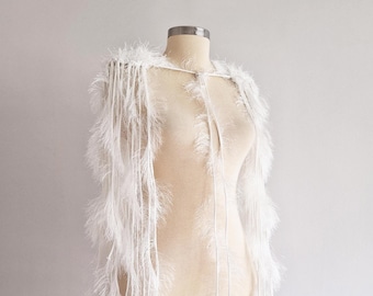 Accessoire d'épaule moelleux Zelos avec glands, épaulette, tenue de festival, vêtements de fête, tenues de scène de danse, épaulette