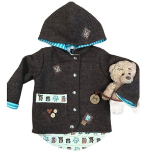 eBook children’s jacket “Autumn Love” sizes 56 to 122, pattern with illustrated instructions and lookbook; German instructions!